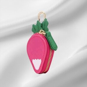 Radish bag‎ charm key chain faux leather NWT vegetable